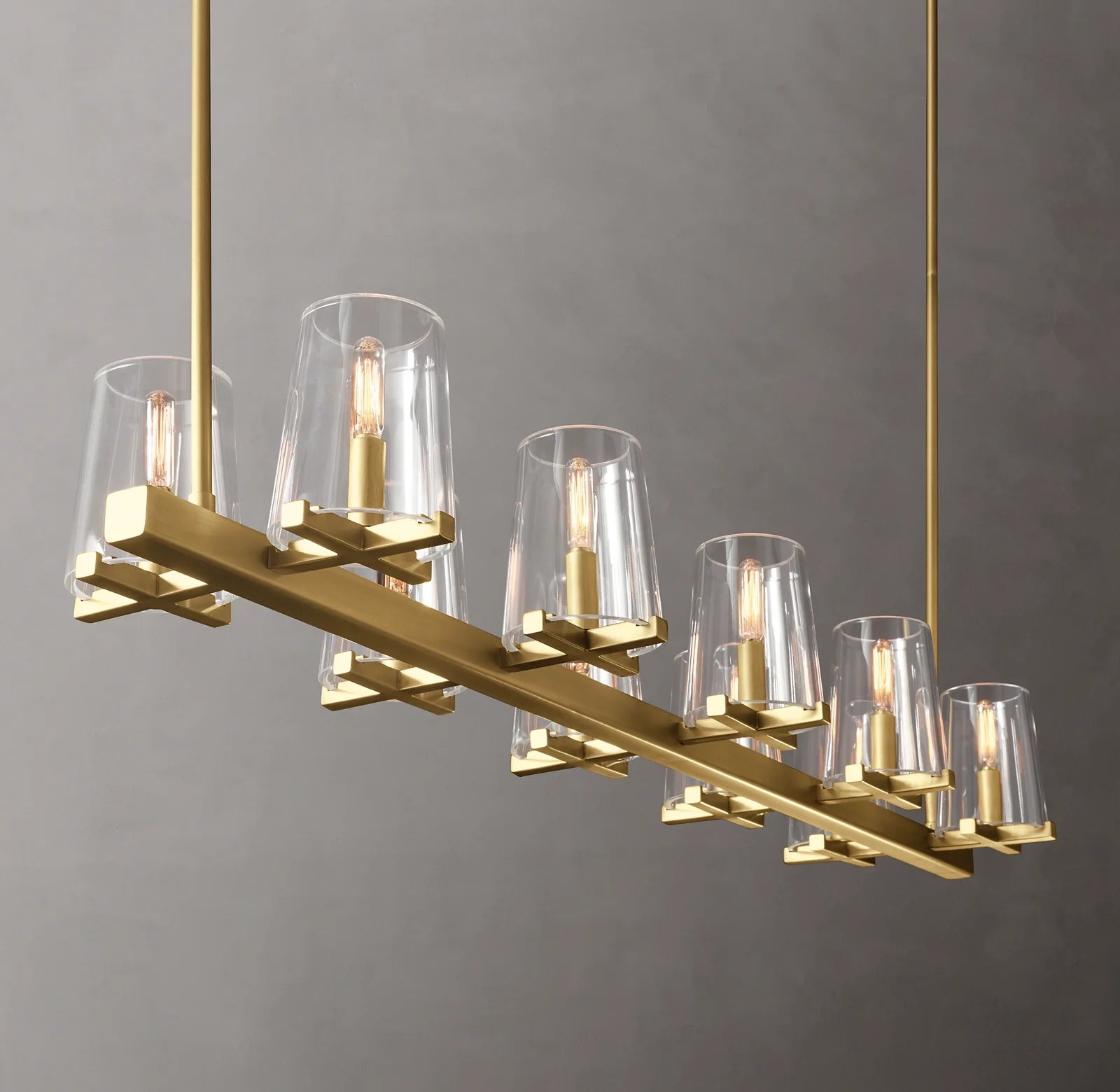 Hurricane Candle Linear Chandelier - Pauillac