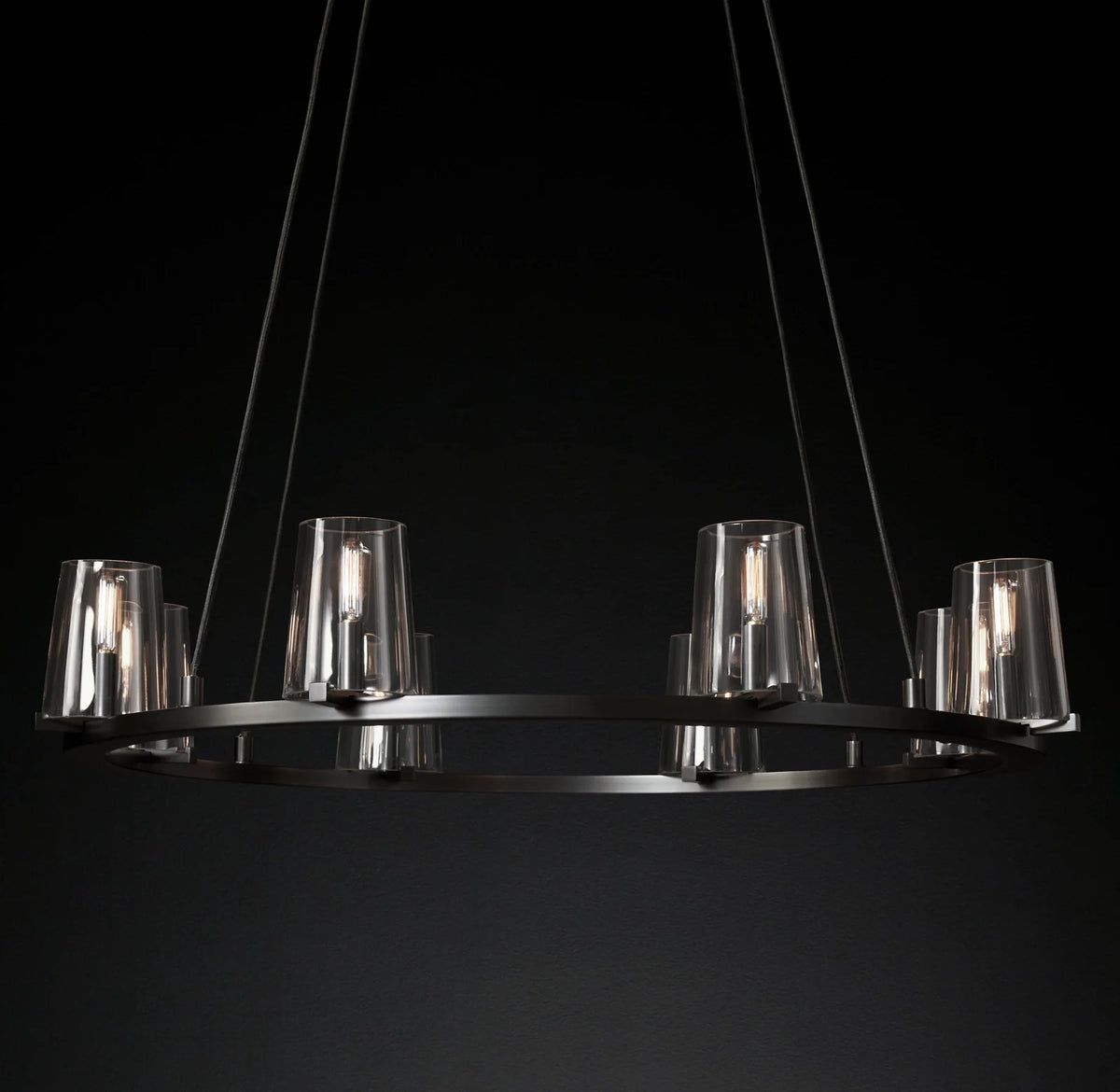 Hurricane Candle Ring Chandelier - Pauillac