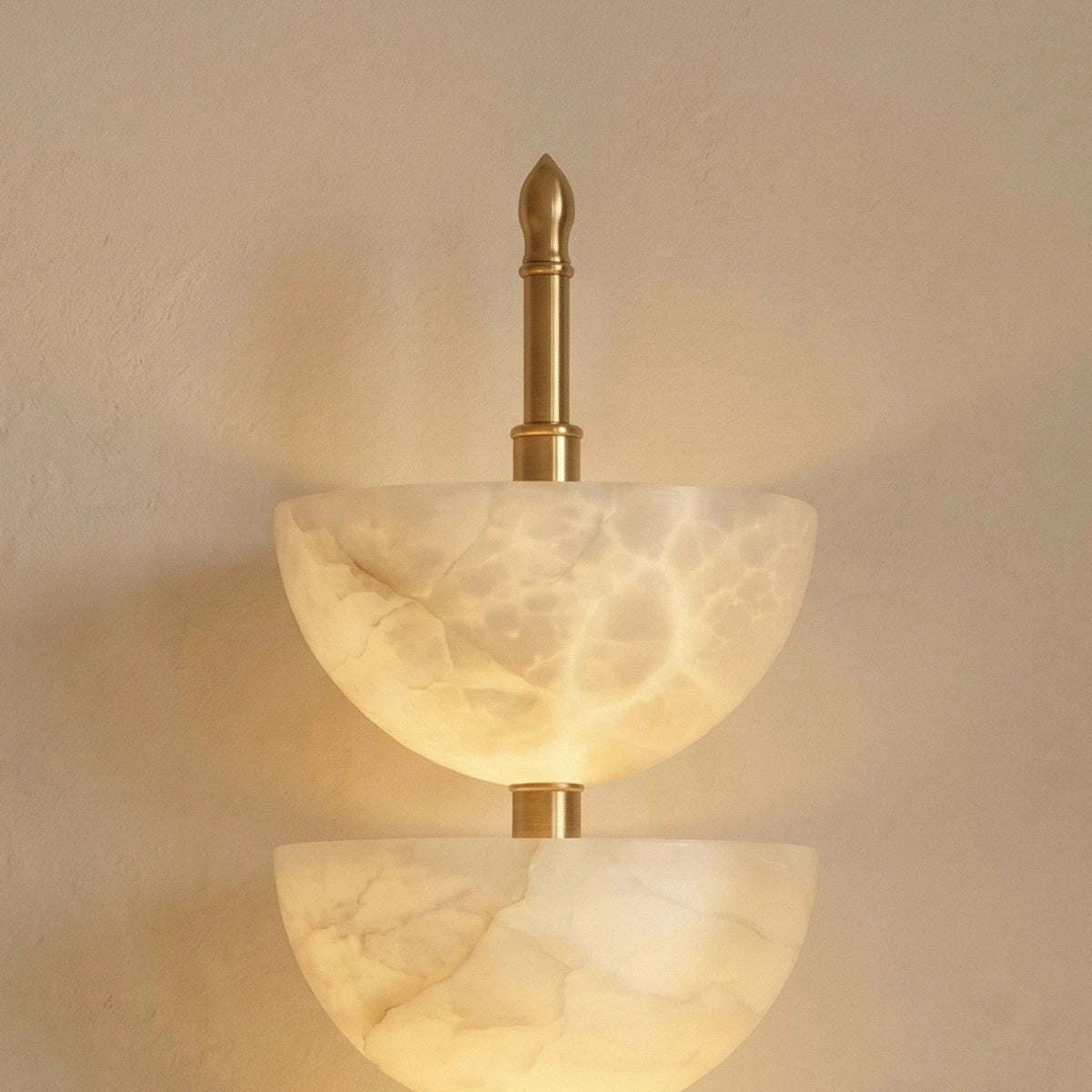 Aurelia Marble Tier Wall Lamp